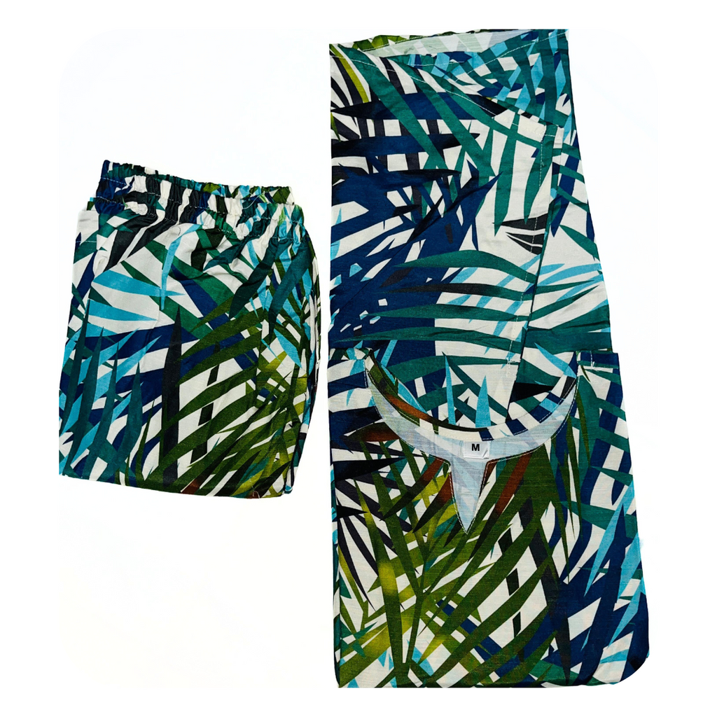 Bold Tropical Palm Leaf Print Co-ord Set