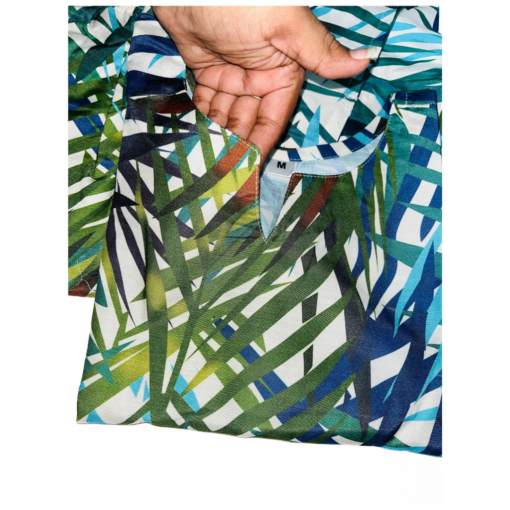 Bold Tropical Palm Leaf Print Co-ord Set