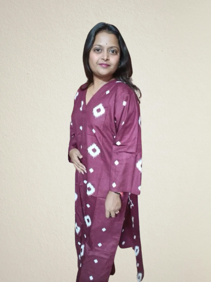 Maroon Kurta Set